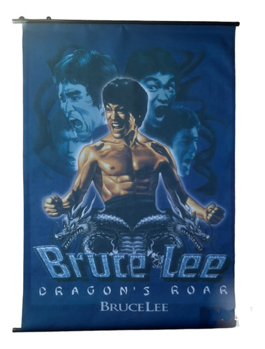 Poster Cine Bruce Lee Dragon Roar Pelicula Tela Vintage 