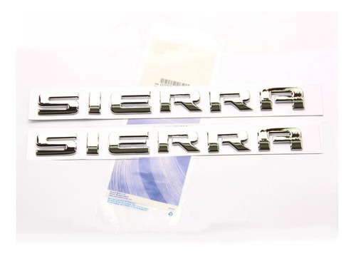 Yoaoo 2x Oem Sierra Nameplates Alloy Letter Emblems Badges G