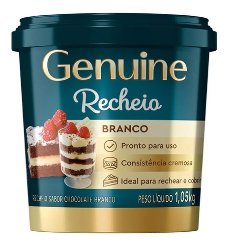 Recheio Chocolate Branco Genuine 1.05kg - Cargil