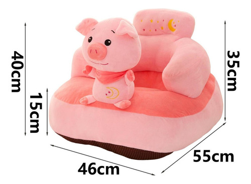 M Asiento For Niños Funda De Asiento De Sofá Suave Oso