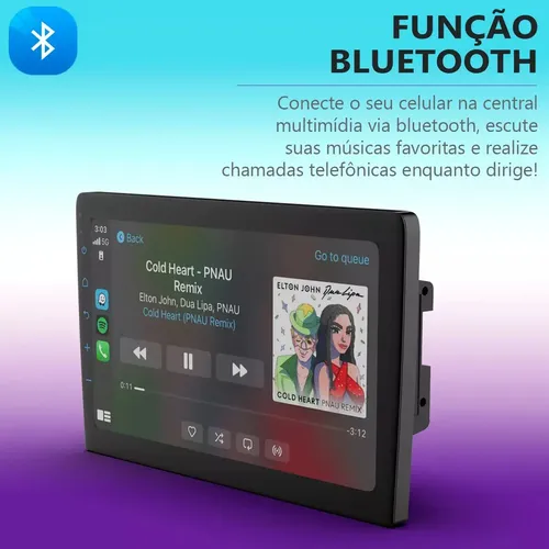 Wlk automotive Central Multimídia 9 Carplay Central Multimídia 9