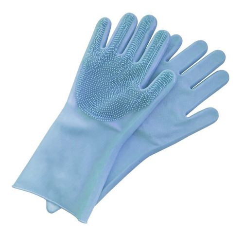 Guantes De Silicona Lava Platos Limpieza De Baño Cocina 