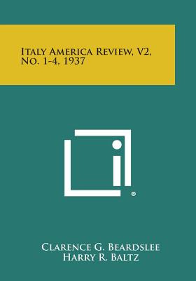 Libro Italy America Review, V2, No. 1-4, 1937 - Beardslee...