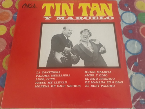 Tin Tan Y Marcelo Lp Canciones Rancheras Z