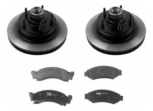 Set Balatas Y Discos Del P/ Ford F-150 V6 3.8l 88/93 Trw