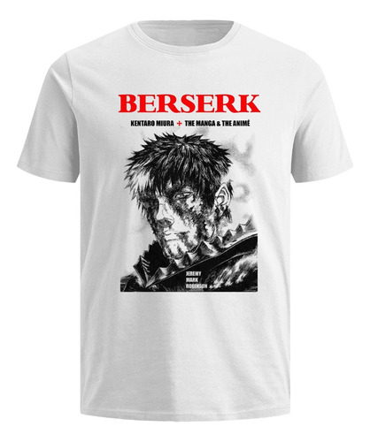 Playera Berserk Guts Anime Manga Camiseta Hombre Metal 03