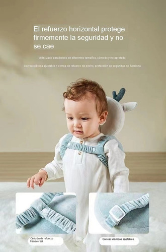 Mochila Protectora De Cabeza Para Bebé Ajustable De H