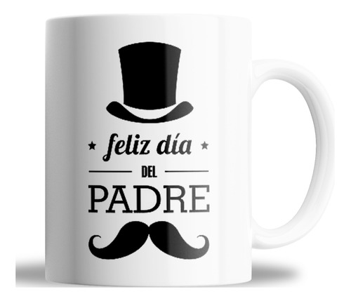 Taza De Ceramica_ Dia Del Padre_ Mostacho