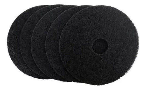 Disco Pad Negro Para Abrillantadora De Pisos 17 Caja 5 Und