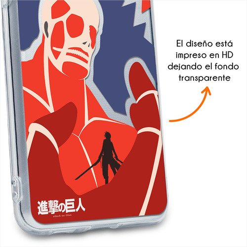 Funda Para Infinix Colosal Anticaidas Anime Attack On Titan Colosal Minimal Hot 40i