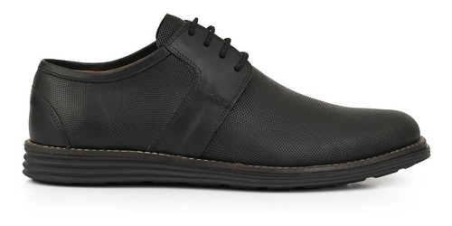 Zapato Cuero Hombre Briganti Acordonado Negro - Hcac00976 Pd