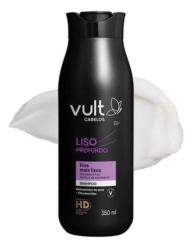 Kit Shampoo Condicionador E Protetor Liso Profundo Vult
