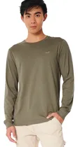 Comprar Camiseta Hollister Original Manga Larga Y Dobladillo Redondo