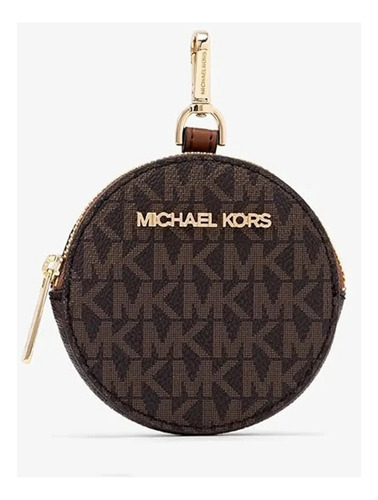Bolsa Michael Kors Original Jet Set Logo Brown + Airpod Case