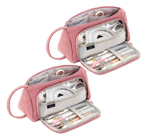 Estuche Para Lápices De Papelería De Gran Capacidad, 2 Unida