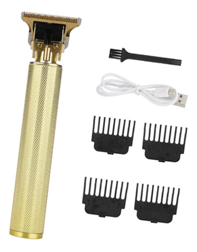 Cortadora De Barba Eléctrica Inalámbrica Recargable Oro