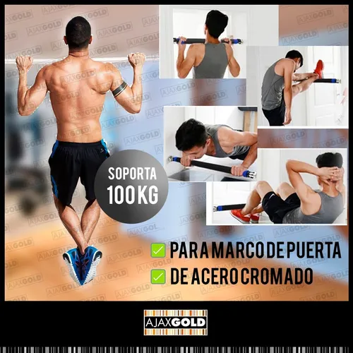 Barra Dominadas Extensible Puerta Fitness Ejercicio Gym