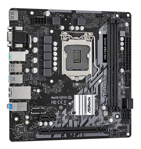 Imagem 4 de 5 de Placa Mae Asrock H510m-hvs, Ddr4, Socket Lga1200