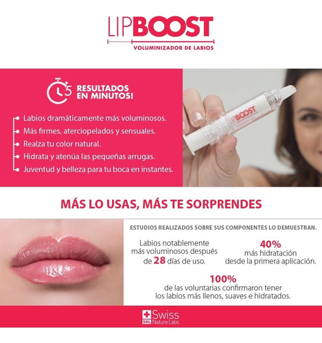 Imagen 9 de 10 de Lipboost Voluminizador De Labios 2x1