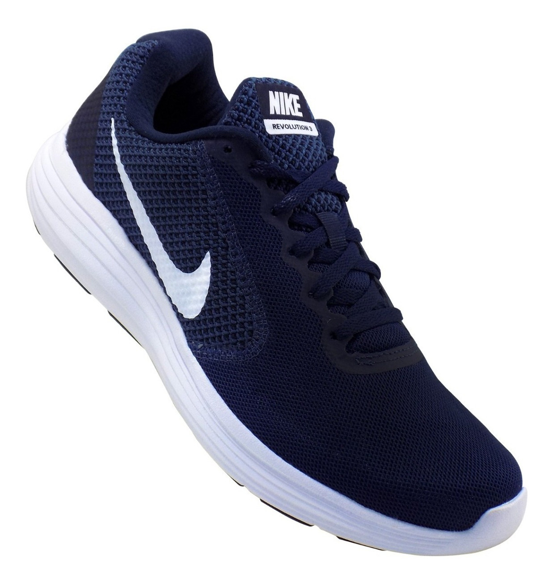 Tenis Nike Revolution 3 Running Para Hombre Azul Marino Mercado Libre