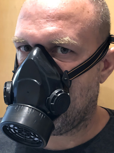 Punk Gás Facial Mask Cosplay Retro Halloween Cyber Gothic Cor Preto Cyberpunk