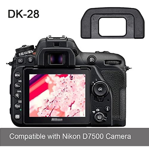 Visor Ocular Dk-28 Compatible Con Cámara Nikon D7500 (paquet