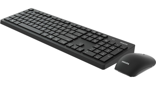 Imagen 4 de 7 de Teclado Y Mouse Philips C602 Negro Inalambrico
