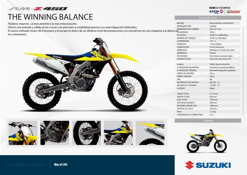 Imagen 8 de 15 de Suzuki Rm-z 450 0km Motocross Mejor Dolar Permutas Creditos