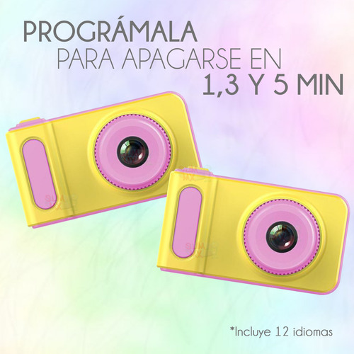 Slim Company Camara Para Niños Hd 3 Mpx 720p Jueguete Color Amarillo
