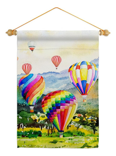 Conjunto Breeze Decor Escape Globo Aerostático Jardín Bander