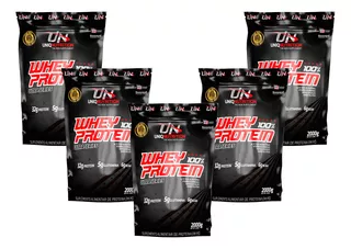 Combo 5x 100% Whey Protein Isolado Concentrado 2kg - Uniq