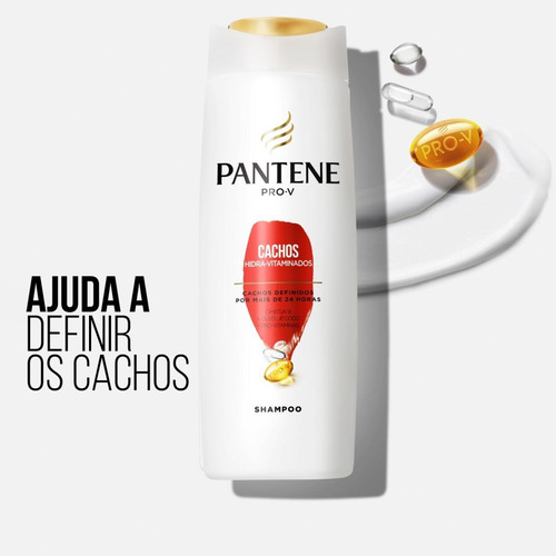 Kit C/ 4 Shampoo Pantene Cachos Definidos Hidra-vitaminados