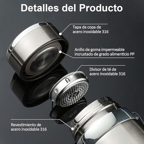 Termo Acero Inoxidable 1000ml Con Aislamiento Y Tapa
