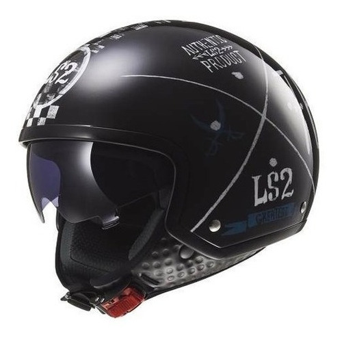 Casco Ls2 561 Wave Greatest Black L - Bondio