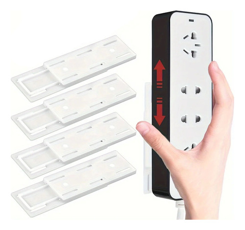 Fijador De Enchufe Autoadhesivo Para Montaje En Pared, 10 Un