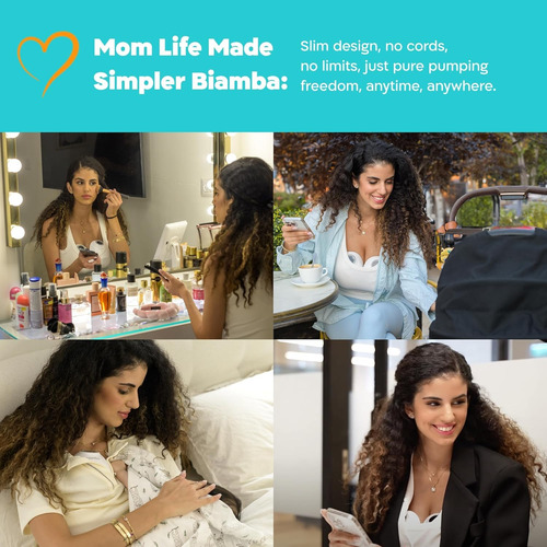 Extractor De Leche Portátil Manos Libres Biamba Pump Pro -
