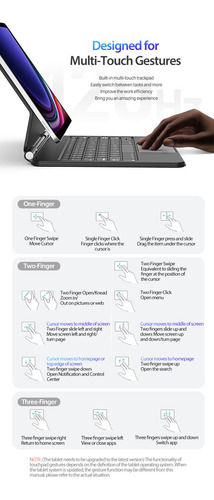 Teclado Magnético Para Galaxy Tab S7 Fe/ S7 Plus/ S8 Plus