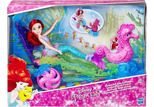Princesa La Sirenita Ariel & Su Carruaje Bajo El Mar 