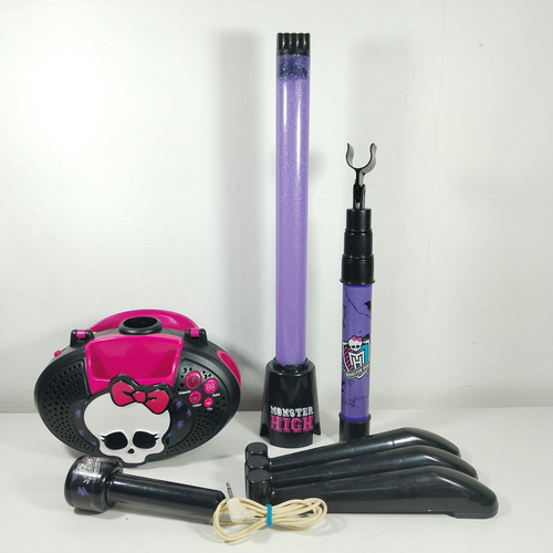 Freaky Music Party Mic - Monster High - Micrófono Con Stand (Usado)