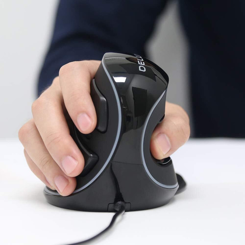 Mouse Ergonômico Rgb Fio Mouse Vertical Grande Com 6 Botões