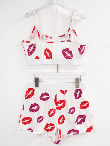 Conjunto De Pijama Verano Mujer Short Y Top De Tirantes
