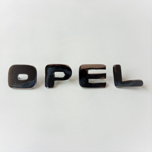 Emblema Opel Letras Auto Clasico Metal 