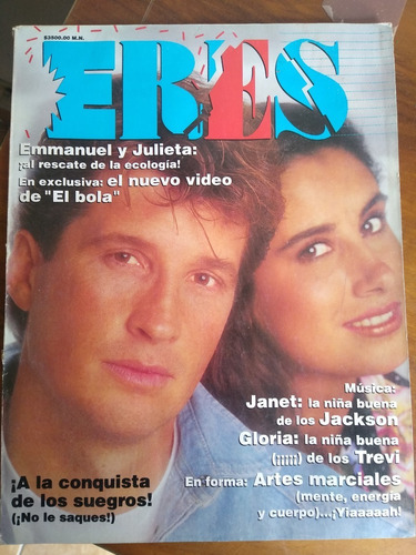 Emmanuel Y Julieta Rosen En Portada De Revista Eres 1990 | MercadoLibre