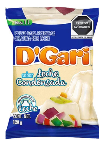 Dgari® 3 Gelatinas De Leche Sabor Leche Condensad 1litro Wow