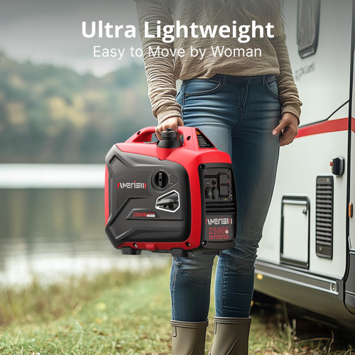 Generador Inversor Portátil De Gas 2500 W Con Sensor De Co