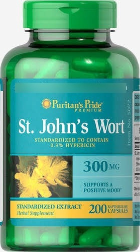 St John's Wort Hierba De San Juan Hipérico 300mg 200caps Usa