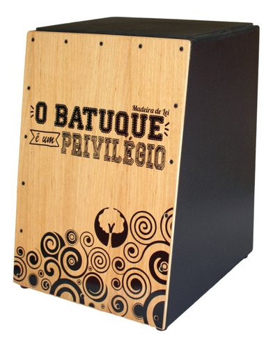 Cajon Percussion Eletrico - Madeira De Lei - Batuque