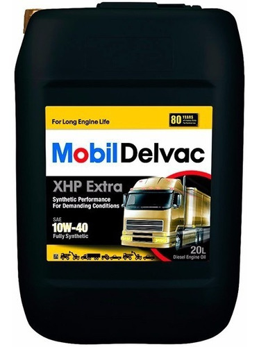 Aceite Mobil Delvac Xhp Extra 10w40 Tacho 20l Ideal Flotas