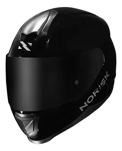 Capacete Moto Norisk Razor Preto Brilho Masculino Feminino Desenho  Monocolor Tamanho do capacete 62