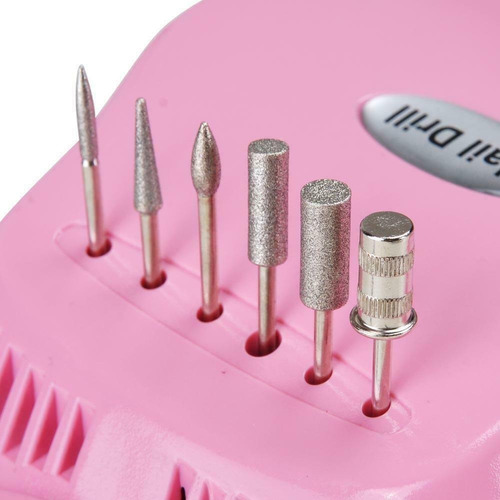 Torno De Uñas Nail Drill Profesional 30.000 Rpm Color Rosa